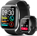 Smart Watch with Alexa Built-in, 1.83" Touchscreen Fitness Tracker with Bluetooth Calling, Fitness Watch with Heart Rate/Sleep Monitor, 120+ Sports, IP68 Waterproof Smartwatch for Android iOS, Ebony