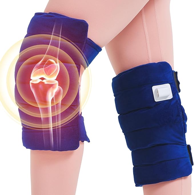 Heating Pad for Knee Pain Relief,Knee Heating Pad for Pain Relief,Adjustable Heat Therapy Warmers with Auto Shut-Off,Heated Knee Brace Wrap for Injury Arthritis Soreness Swelling