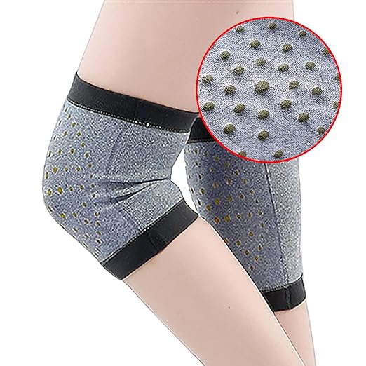 Self Heating Knee Brace for Women Men Stretchy Warm Wool Wormwood Compression Sleeve Knee Support Hot Therapy Pads for Knee Injury Arthritis Joint Pain Soreness Cramps Meniscus Pain Muscle pain Relief