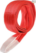 PATIKIL Lifting Slings Straps, 1 Pcs Polyester 12ft Heavy Web Slings Duty Flat Lifting Belts Pull Lifting Straps Slings Mount(11023lbs), Red