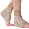 NeoTech Care Adjustable Ankle Support Brace (Beige, Size XL, 1 Pair)