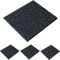 MYOYAY 4 Pack Interlocking Tile 20" x 20”x 1”Heavy Duty Rubber Flooring Mat Anti-Vibration Anti-Slip Exercise Mats for Gym Equipment and Cushion for Workouts, Cover 11.12 Sq.Ft…