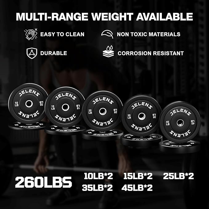 JELENS SR01 Smith Machine, 2000LBS Multi-Function Power Cage with LAT Pulldown System, All-in-One Home Gym Squat Rack with Smith Bar and Training Attachments for Full Body Workouts