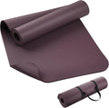 KEEP Extra Thick NBR Yoga Mat for Women & Men, 10mm Thick, 72”x24” Large Exercise Mat with Non-Slip Workout Mat for Yoga, Pilates, Stretching, Meditation – Wide & Cushioned Fitness Mat