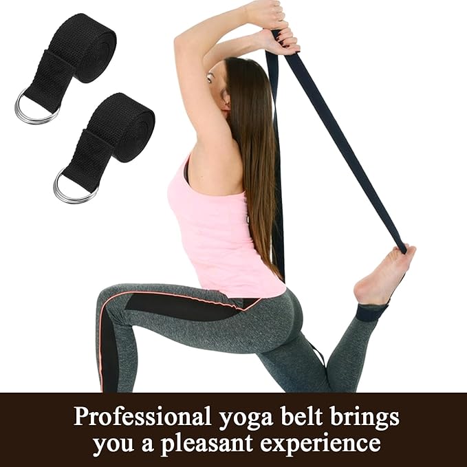 10 Pcs Yoga Strap Bulk for Stretching, 6ft Adjustable Yoga Strap Pilates Non-elastic Stretching Belt for Gym Workouts, Physical Therapy, Improve Flexibility, Physical Therapy, Dance