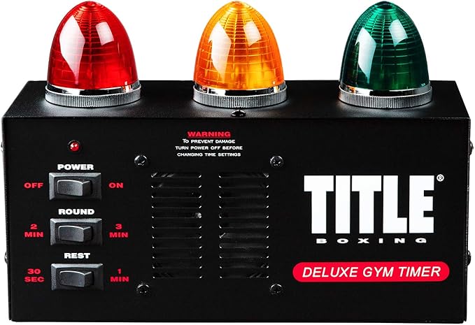 Title Deluxe Gym Timer - Gym Clock, Interval Timer, Workout Timer, Boxing Timer, Gym Clock Timer, Interval Timer for Workout, Gym Timer, Boxing Equipment