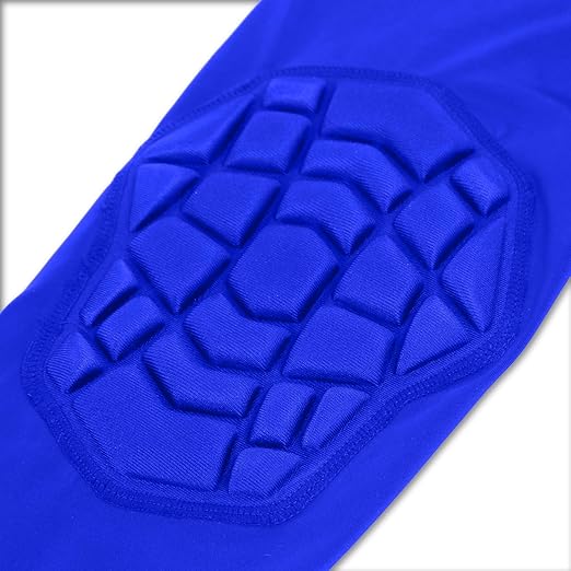 Knee Pads Wrestling Knee Sleeve Compression Leg Sleeves for Volleyball Basketball, Knee Compression Sleeve for Youth and Adult(Blue_L_2 Pcs)