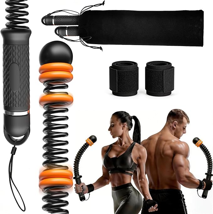 Weighted Ropeless Battle Ropes Adjustable Battle Ropes for Home Gym for Full Body Workout, HIIT and Low-Impact Aerobic Training Cardio Strength Training, Fitness Gift, Indoor Workout Equipment