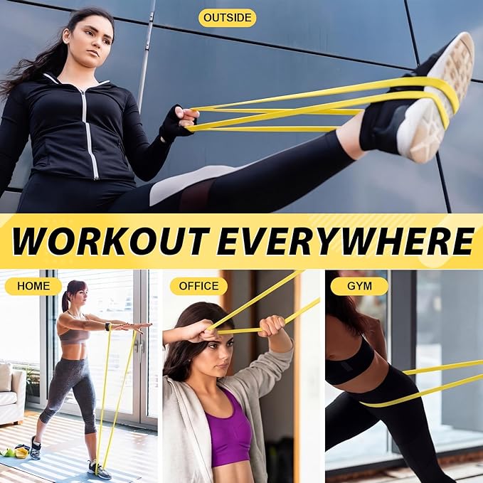 Outus 24 Pack Resistance Bands Bulk Pull up Assist Bands for Strength Training Physical Therapy Group Workouts & Home Fitness Portable Stretch Band for Men Women