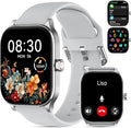 Smart Watch for Women Men(Answer/Make Call), Smartwatches with Heart Rate/SpO2/Sleep/Stress Monitor, IP68 Waterproof Activity Tracker for Android iPhone, 100+ Sports Fitness Watches (Gray, 2.01)