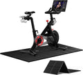 Stepwaver Bike Mat Compatible with Peloton Bike Trainer Mat Non-Slip Shock Absorbing Gym Floor Mat to Protect Hardwood & Carpets, Mat for Exercise Bike,Exercise Equipment Indoor Cycles (63"x30")