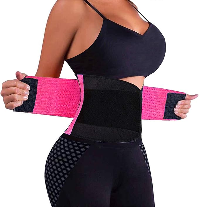 VENUZOR Waist Trainer Belt for Women - Waist Cincher Trimmer - Slimming Body Shaper Belt - Sport Girdle Belt (UP Graded)