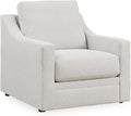 Signature Design by Ashley Maitelynn Contemporary Upholstered Chair with Non-Skid Legs, White