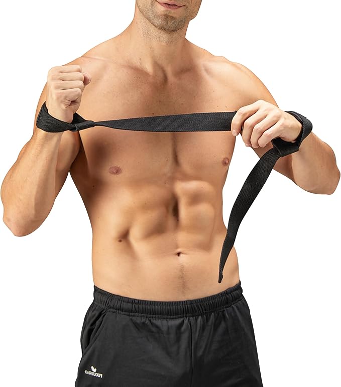 Special Essentials 2 Pack of Wrist Straps for Weightlifting - Two-Sided Anti Slip Silicone Grip & Padded Neoprene - Durable Gym Lifting Straps for Men and Women for Bodybuilding & Powerlifting