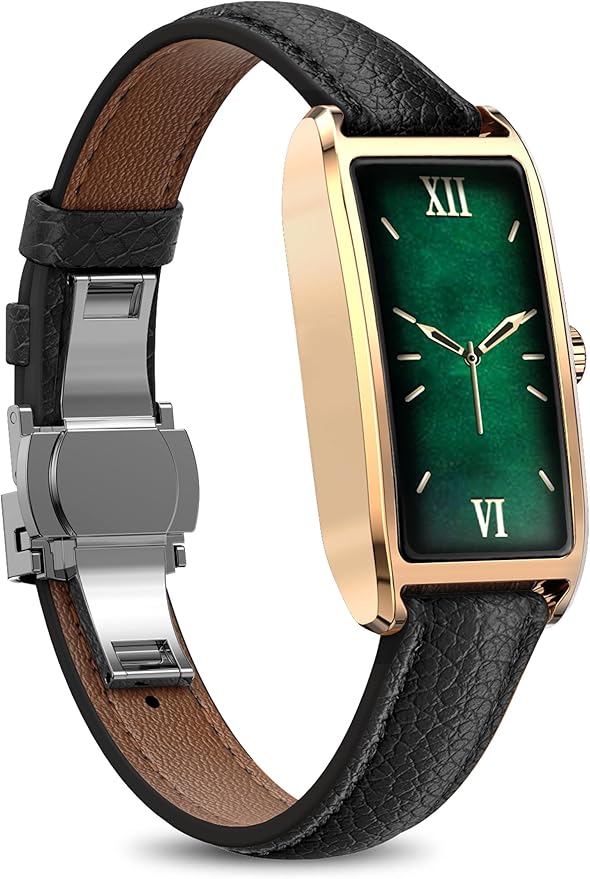 Elegant Smart Watch for Women Fitness Tracker with Step Counter Calorie Tracker Heart Rate Monitor Sleep Tracker IP68 Waterproof Activity Tracker Bracelet with AMOLED Touchscreen for iOS Android