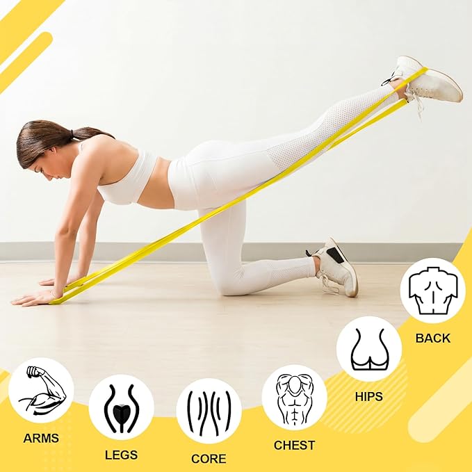 Outus 24 Pack Resistance Bands Bulk Pull up Assist Bands for Strength Training Physical Therapy Group Workouts & Home Fitness Portable Stretch Band for Men Women