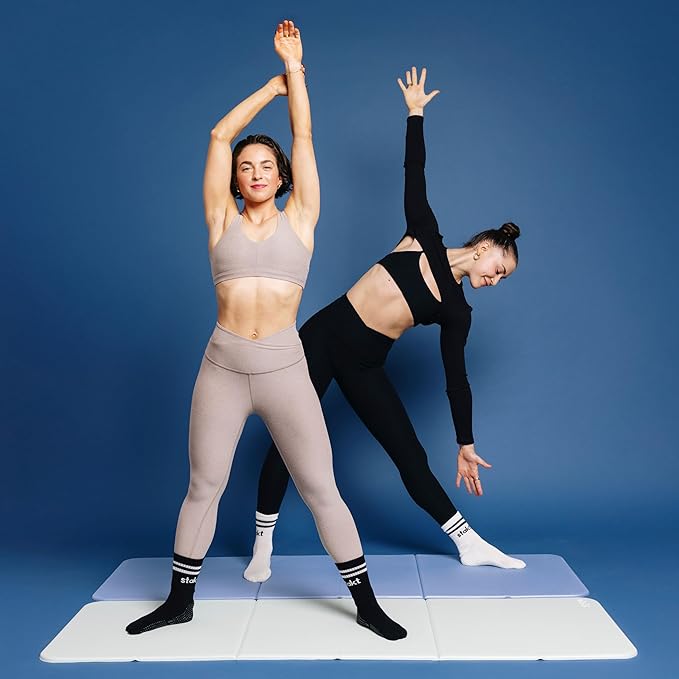 Stakt The Original Foldable Yoga Mat, Premium Foldable Exercise & Workout Mat with Non-Slip Surface, Lightweight Portable for Studio or Home Use, As Seen on Shark Tank
