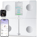 Ovutek Smart Body Fat Scale, High Accurate Digital Bathroom Scale with 13 Body Composition Metrics Including BMI, Muscle Mass, Most Accurate to 0.05lb with Fitness App, White