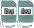 2 Pack Digital Stopwatch Timer with Large Display,Lap Split Mode, Waterproof Handheld Timer for Coaches, Teachers, Kids, Running, Swimming, Training(Green -2 Pack)