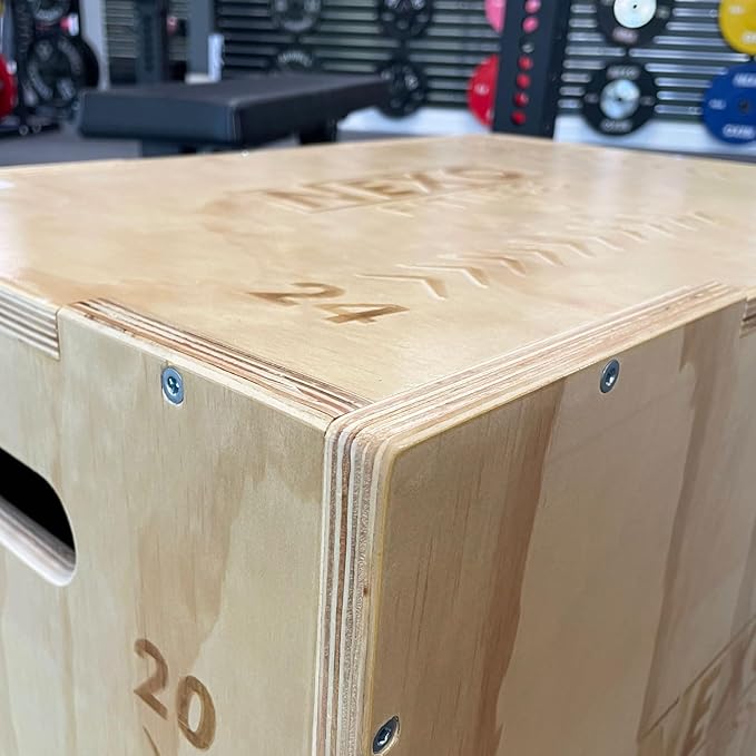 Wooden Plyo Box - Three Options with Easy Assembly - Perfect for Crosstraining & Home Workouts