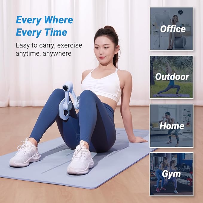 MERACH Thigh Trainer, Pelvic Floor Muscle Trainer, Inner Thigh Exercise Workout Equipment for Home Gym, Pelvic Floor Strengthening Women