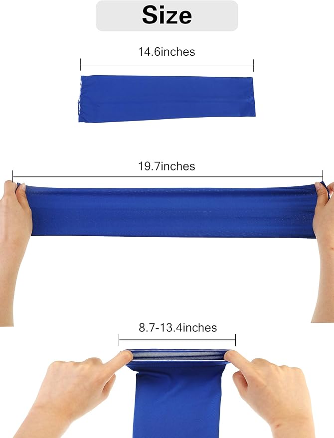 Mudder 9 Pairs Unisex UV Protection Sleeves Arm Cooling Sleeves Ice Silk Arm Sleeves Arm Cover Sleeves