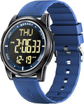 Beeasy Digital Watch for Men Women, 50M Waterproof, Ultra-Thin & Lightweight, 44mm Silicone Sports Watch with Alarm, Stopwatch, Countdown, Ideal for Gym, Running, School, Daily Wear