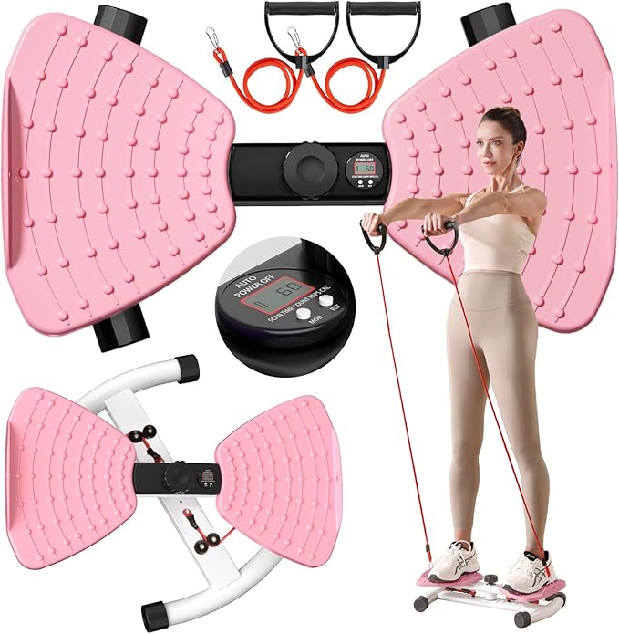 Waist Twisting Machine Fitness Tool，Anti-Slip Home Gym Workout Equipment for Women Belly Fat