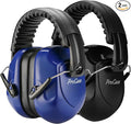 ProCase Noise Reduction Ear Muffs, Sound Proof Ear Protection, NRR 28dB Noise Cancelling Headphones for Adults Kids Autism, Hearing Protection for Mowing -2 Packs, Navy & Black