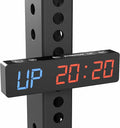 Synergee Magnetic Gym Timer Clock – Powerful Built-in Magnet, 30-Hour Battery Life, LED Display, Stopwatch, Tabata, EMOM & Interval Timer for Home Gym, Garage, or School Workouts