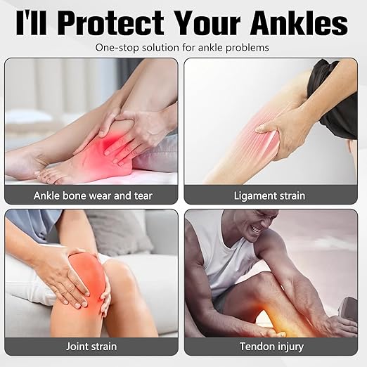 Ankle Brace Compression Support Stabilizer,Adjustable Lace-Up Ankles Sock Sports Basketball Sprain Recovery Men Women Foot Orthopedic Grade Tendonitis Protection Plantar Fasciitis Relief, Purple