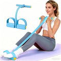 Pedal Resistance Bands with Handles, Upgrade 6-Tubes Manual Tension Training Pedal, Natural Rubber Foot Pedal Resistance Bands, Multifunction Fitness Bands for Abdomen, Waist, Arm, Leg