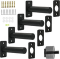 Wall Mounted Olympic Weight Plate Rack, Heavy Duty Metal 2" Plate Holder & Hanger for Home Gym, Garage Gym, Powerlifting & Fitness Equipment Storage, 275 lbs Capacity Barbell Plate Organizer with Screws for Wood & Concrete Walls
