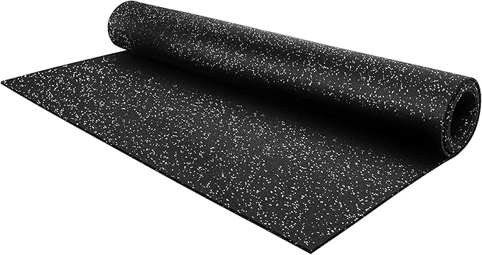 Flooring Inc's 1/4" Thick Tough Rubber Flooring Roll | Flexible Recycled Rubber Floor Mats for Home Gym | Heavy Duty Rubber Mat for Home Gyms, Sheds, Horse Stall Mat or Trailer