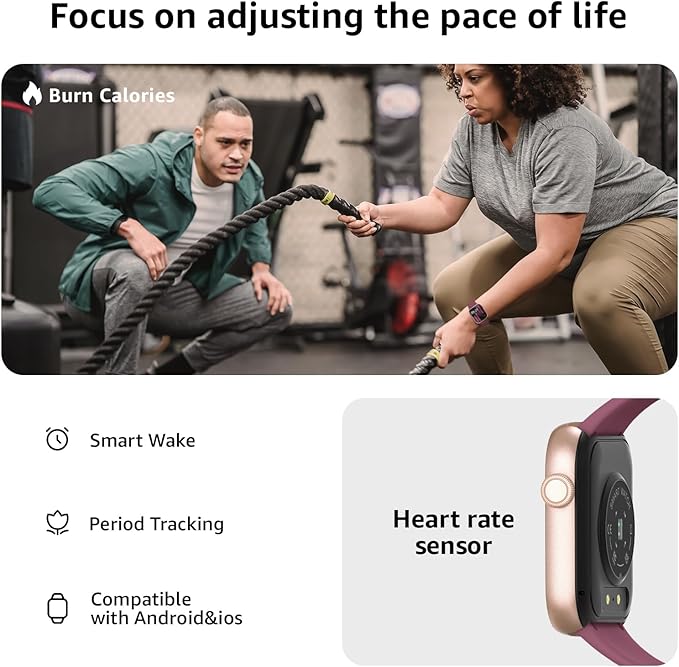 Smart Watch for Men Women Answer/Make Call, 1.85" Smartwatch, Fitness Watch with Heart Rate Blood Pressure Sleep Monitor, 140+Sports, IP68Waterproof Step Counter Compatible with Android IOS DeepPurple