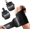TAVIEW Wrist Wraps Weightlifting with Heavy Duty Thumb Loop, Powerlifting, Cross Training, Bodybuilding .21” Professional Grade for Gym Workout, Men and Women Weight Lifting and Strength Training