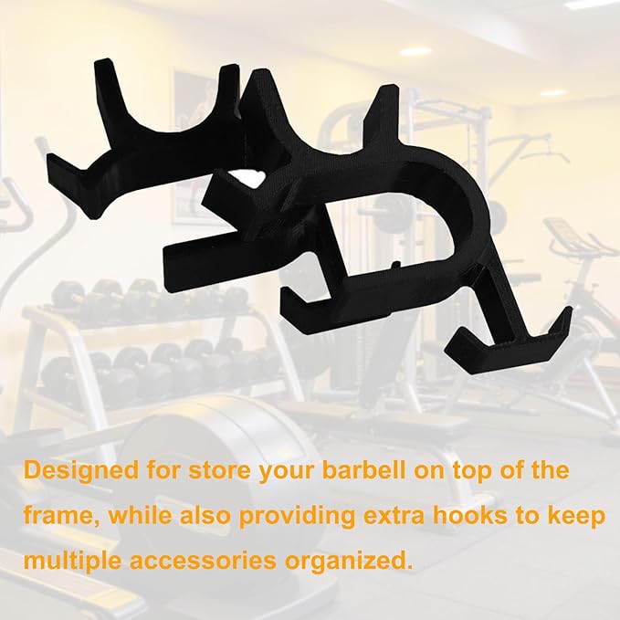 PIAOLGYI Hook Holder for Gym Monster Barbell,Organizer for Attachments,Weights Accessories(2 Pcs)