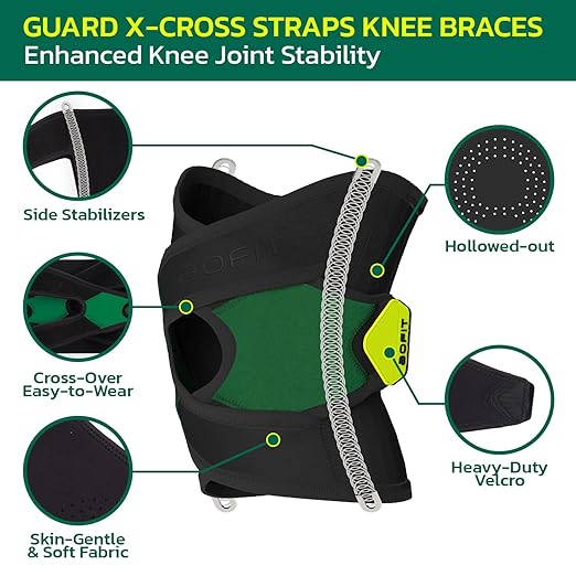 aoFIT Knee Brace for Men Women Knee Pain Meniscus Tear Arthritis Patella Dislocation Best Osteoarthritis Adjustable Compression with Memory Stabilizers for ACL MCL Breathable for Injury Recovery M