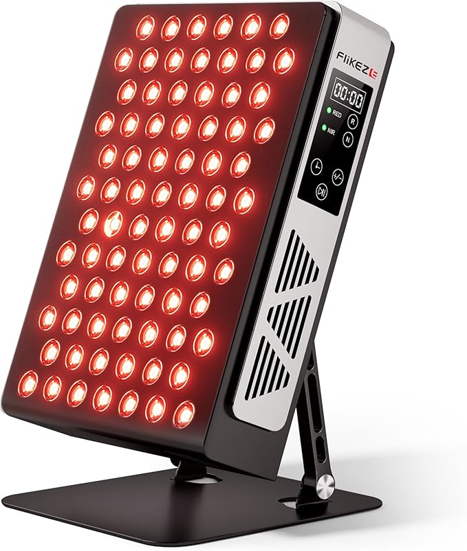 2026 Upgraded Red Light Therapy for Body Face, 4-Chip 630nm/660nm/830nm/850nm Red Light Panel with 3 Modes, Dimmable & Timer, Infrared Light Therapy for Home Office Gym, Pro 78 LEDs