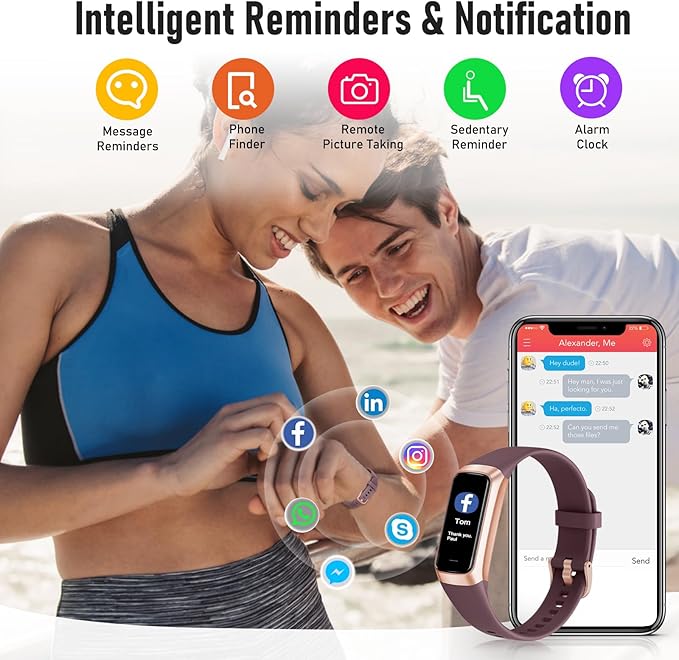 Zeacool Fitness Tracker with 24/7 Heart Rate, Blood Oxygen Blood Pressure Sleep Monitor, Activity Trackers 5 ATM Waterproof,Step Calorie Counter Pedometer Health Smart Watch for Women Men