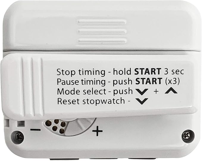 Gymboss Plus Interval Timer and Stopwatch - White/Black Hardcoat