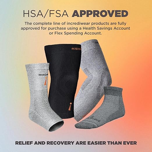 Incrediwear Leg Sleeve – Full Length Long Leg Sleeve for Leg Pain Relief & Muscle Recovery, Helps Reduce Swelling & Inflammation, Promotes Circulation, Leg Sleeves for Men & Women (Charcoal, Large)