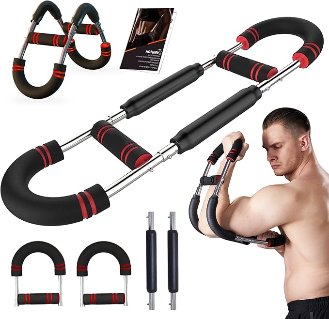 HOTWAVE Twister Arm Trainer, Adjustable Chest & Arm Exerciser for Men Women, Portable Home Fitness Equipment Kit for Upper Body Muscle Strength Training, Ideal for Self-Use or Gifting