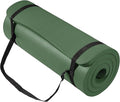 BalanceFrom Yoga Mat, 1-Inch Extra Thick High Density Exercise Mat, Anti-Tear Exercise Yoga Mat with Carrying Strap, Suitable for Various Yoga Exercises, Multiple Colors
