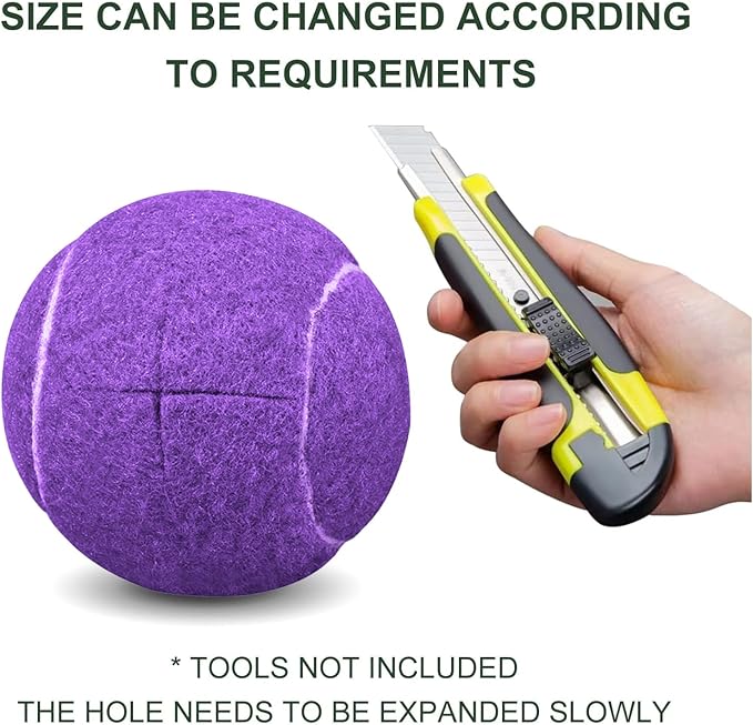ANCKNE Walker Tennis Balls Precut Tennis Balls for Walkers 4PCS Walkers Legs Universal Precut Glide Balls, Heavy Duty Long Lasting Felt Pad Glide Coverings for Furniture Legs and Floor Protection