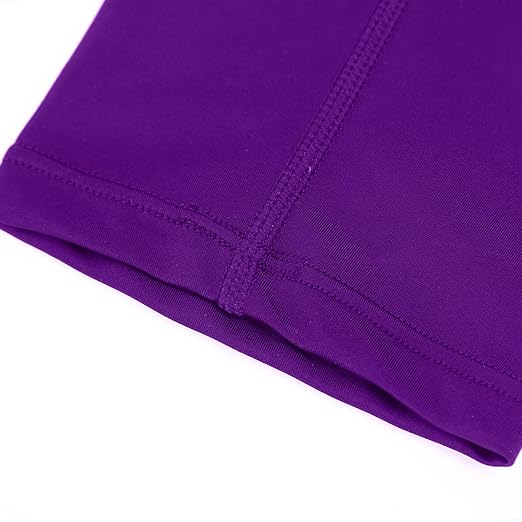 Knee Pads Wrestling Knee Sleeve Compression Leg Sleeves for Volleyball Basketball, Knee Compression Sleeve for Youth and Adult(Purple_XS_2 Pcs)