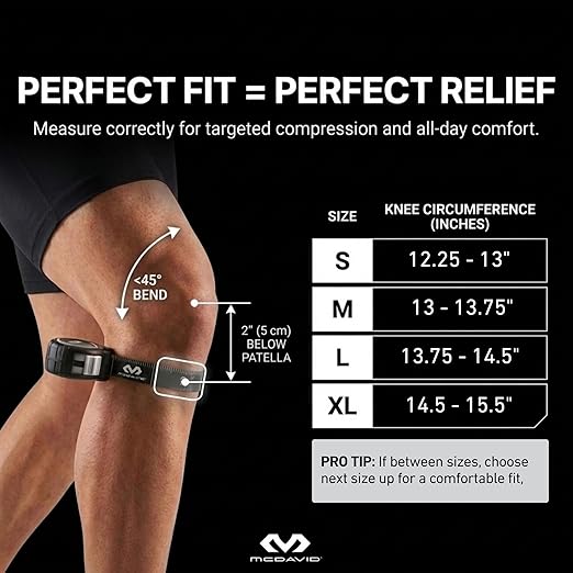 McDavid 4-Way Elastic Knee Sleeve, Compression Knee Support for Pain Relief, Soreness, All-Day Daily Activity Blue/Black S