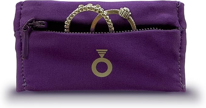 Ring Holder - Stylish Portable Wristband with Hidden Pocket for Men/Women, Discreet Jewelry Protector & Keeper, Key Holder, Gym Organizer, Travel & Fitness Accessories, Wedding Ring Storage