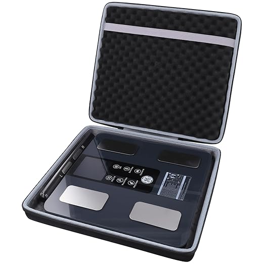 co2CREA Hard Carrying Case for GE Smart Scale, Compatible with CS10G/CS10H, Shockproof, Water-Resistant EVA Storage Bag with Handle for Travel and Home Organization