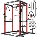 JELENS S21 Power Cage, Multi-Function Power Rack with Adjustable Cable Crossover System, 2000LBS Squat Rack for Home Gym with More Training Attachments